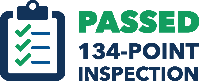Passed 134-point inspection