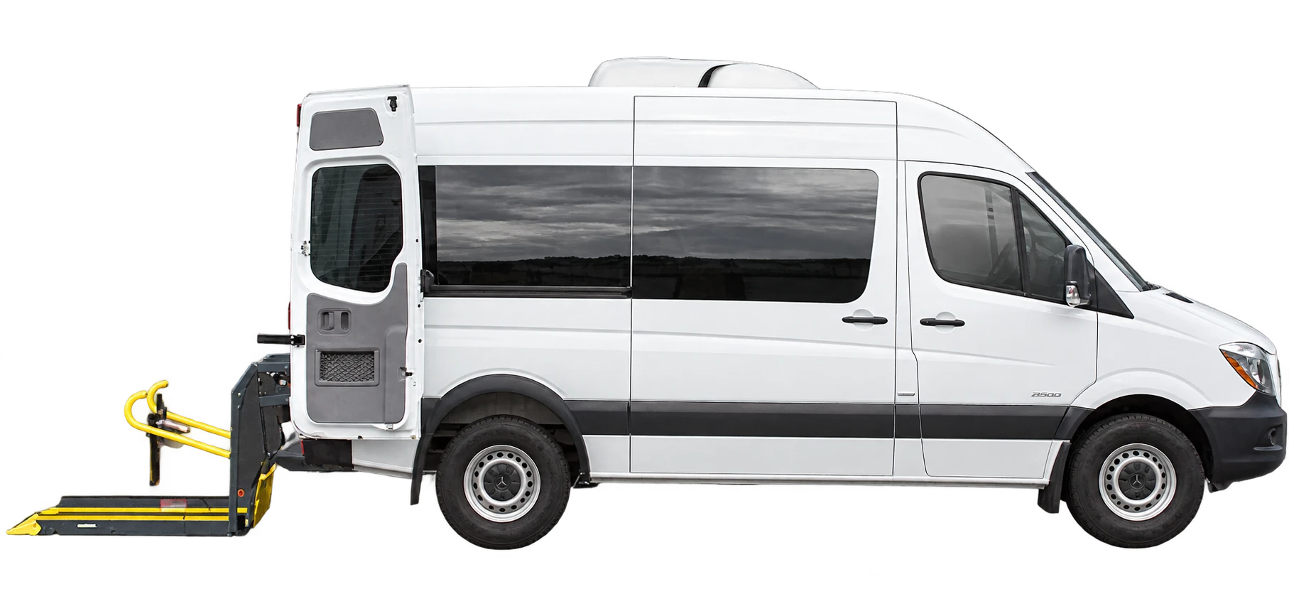 Rear-entry Mercedes Sprinter