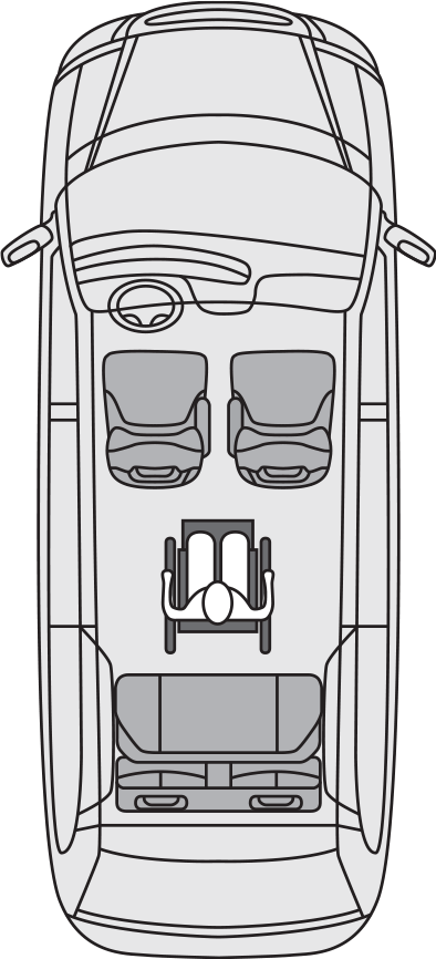 Toyota Sienna ADA Commercial Seating layout 4