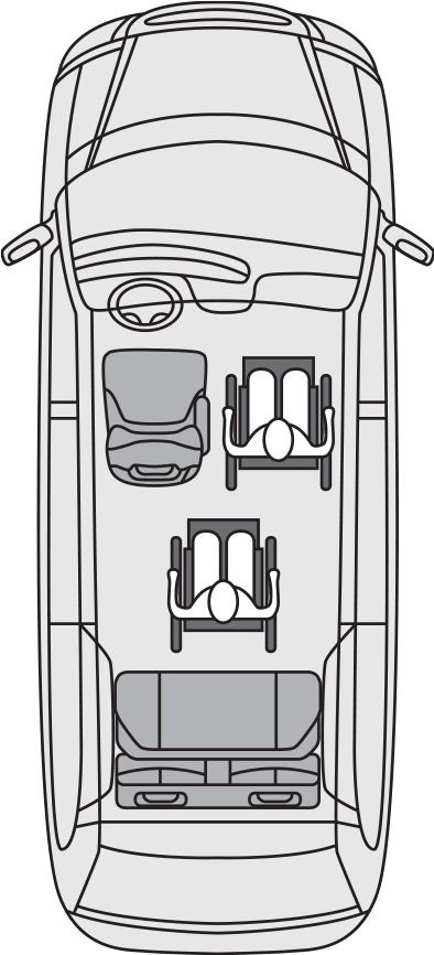 Toyota Sienna ADA Commercial Seating layout 3