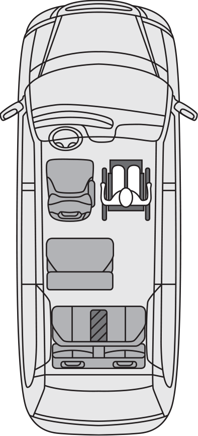 Toyota Sienna ADA Commercial Seating layout 2