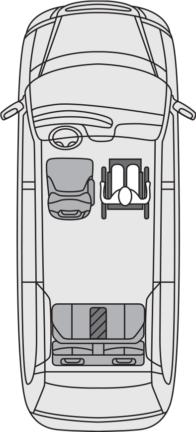 Toyota Sienna ADA Commercial Seating layout 1